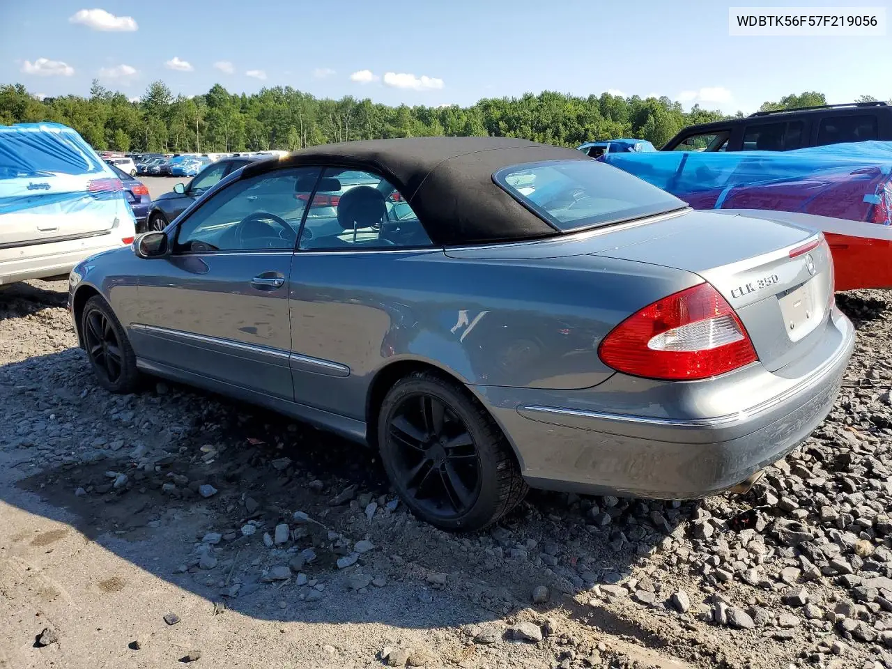 2007 Mercedes-Benz Clk 350 VIN: WDBTK56F57F219056 Lot: 61117016