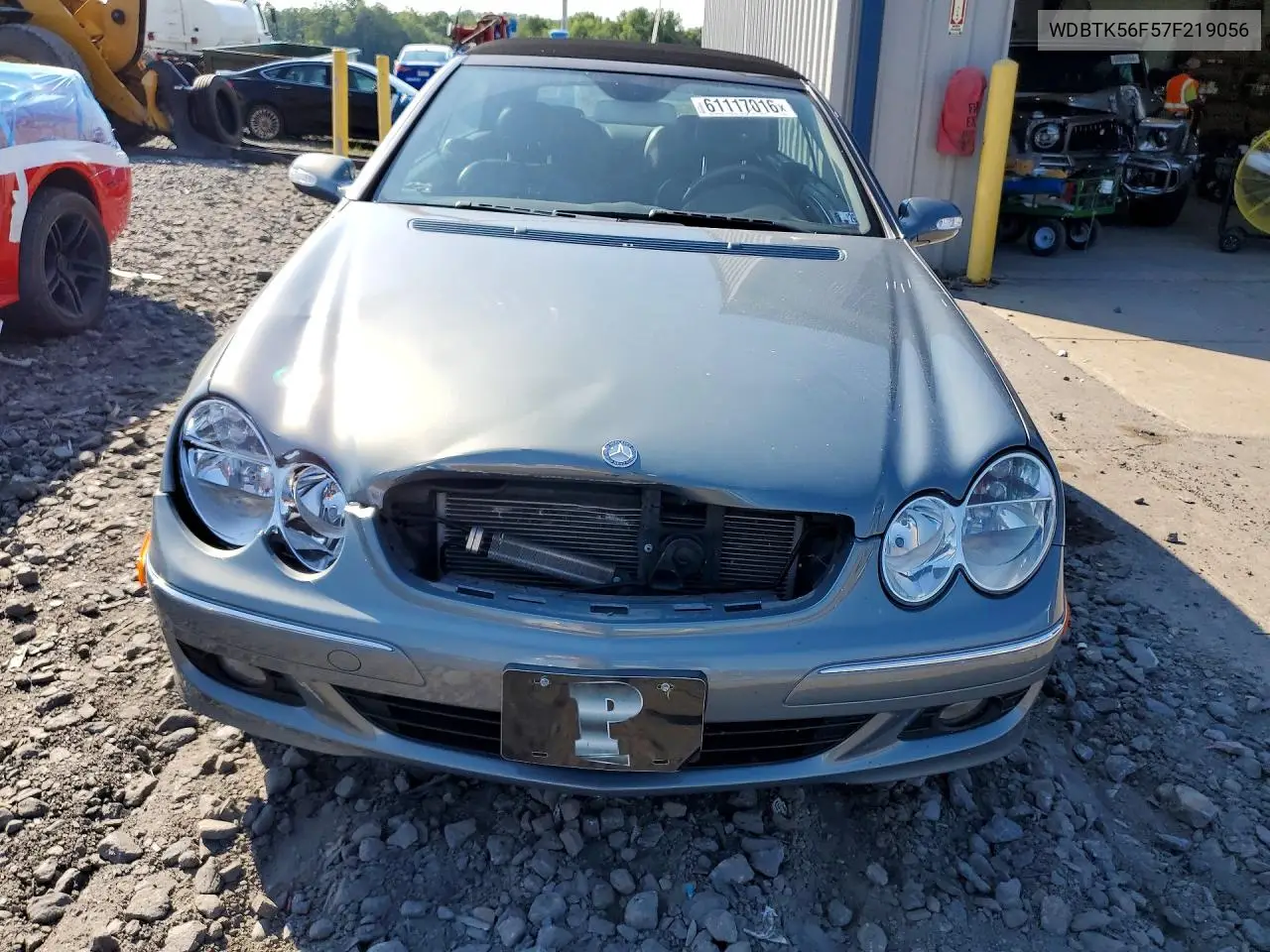 2007 Mercedes-Benz Clk 350 VIN: WDBTK56F57F219056 Lot: 61117016