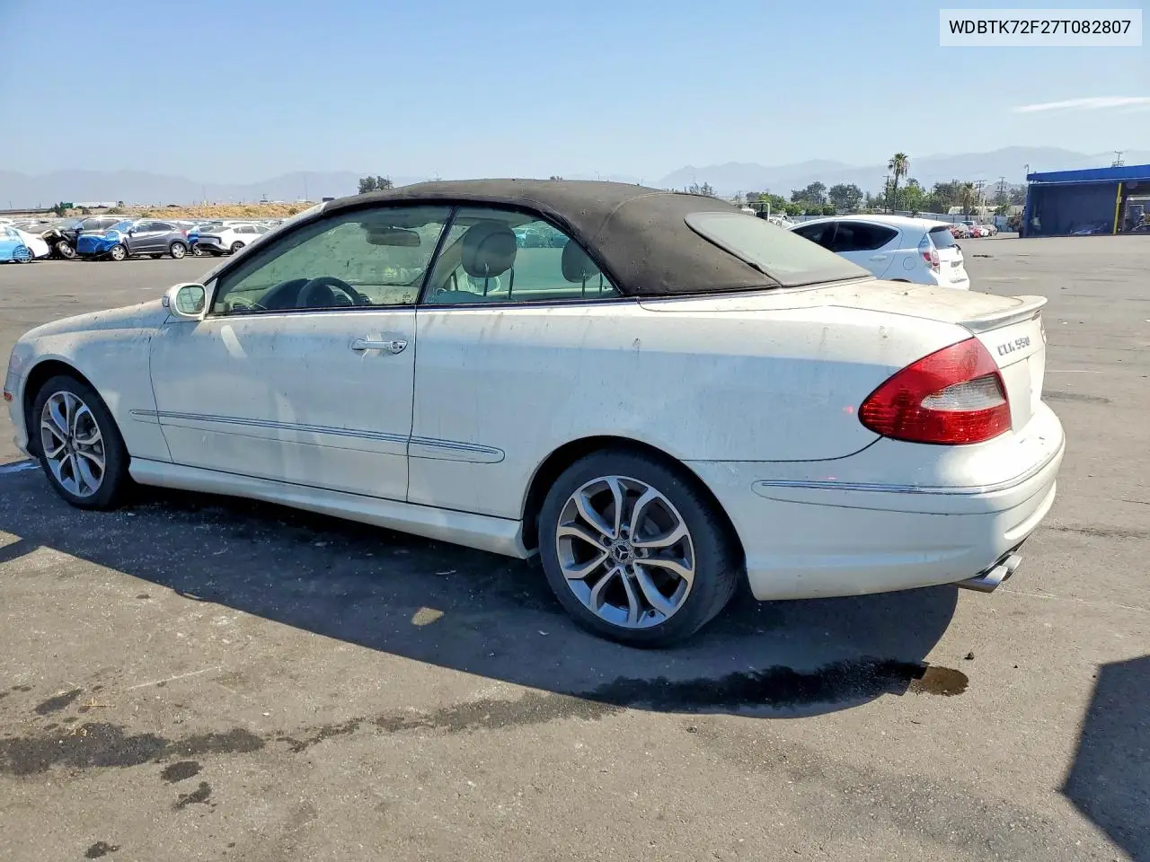 2007 Mercedes-Benz Clk 550 VIN: WDBTK72F27T082807 Lot: 61624506