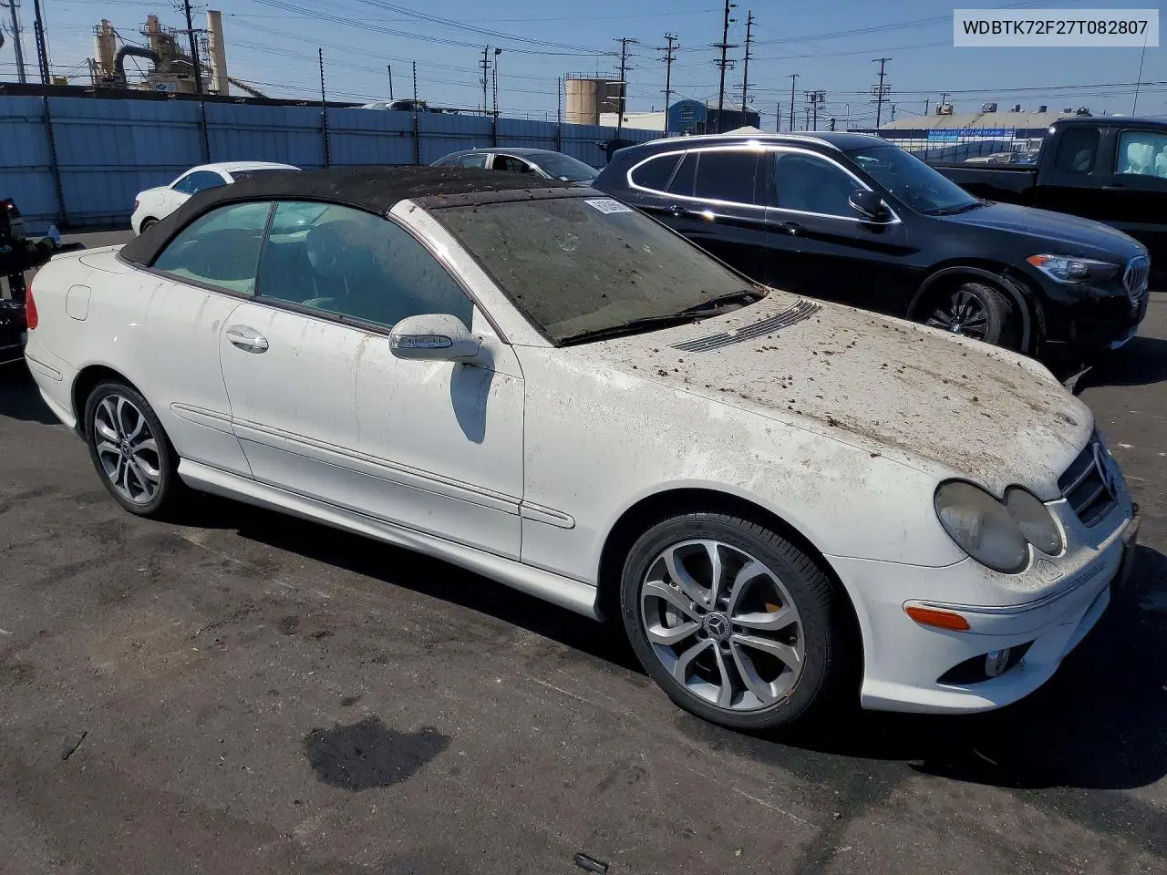 2007 Mercedes-Benz Clk 550 VIN: WDBTK72F27T082807 Lot: 61624506