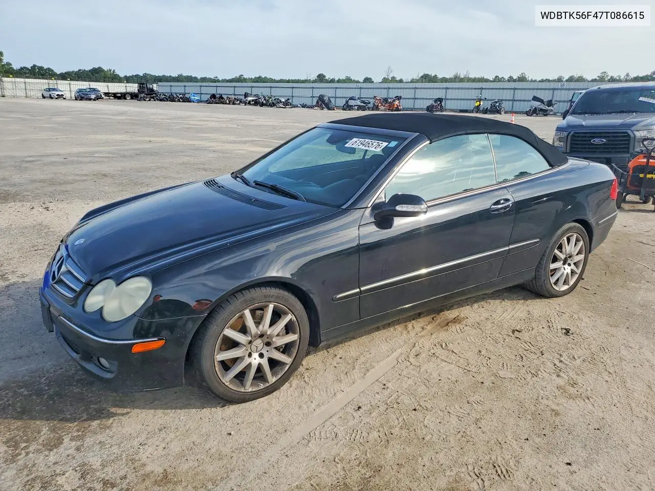 2007 Mercedes-Benz Clk 350 VIN: WDBTK56F47T086615 Lot: 61946576