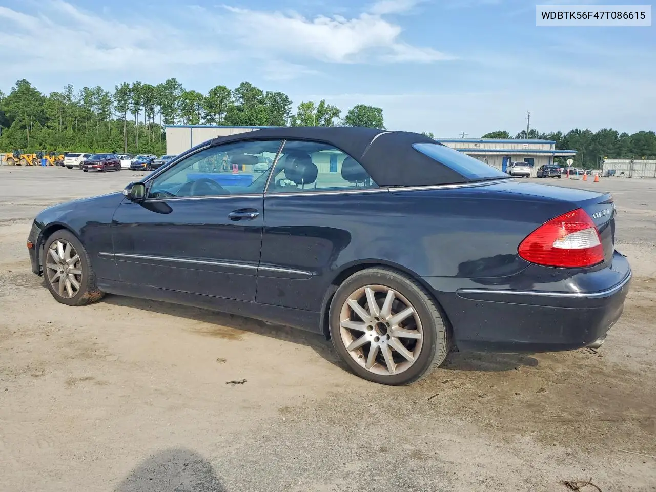 2007 Mercedes-Benz Clk 350 VIN: WDBTK56F47T086615 Lot: 61946576