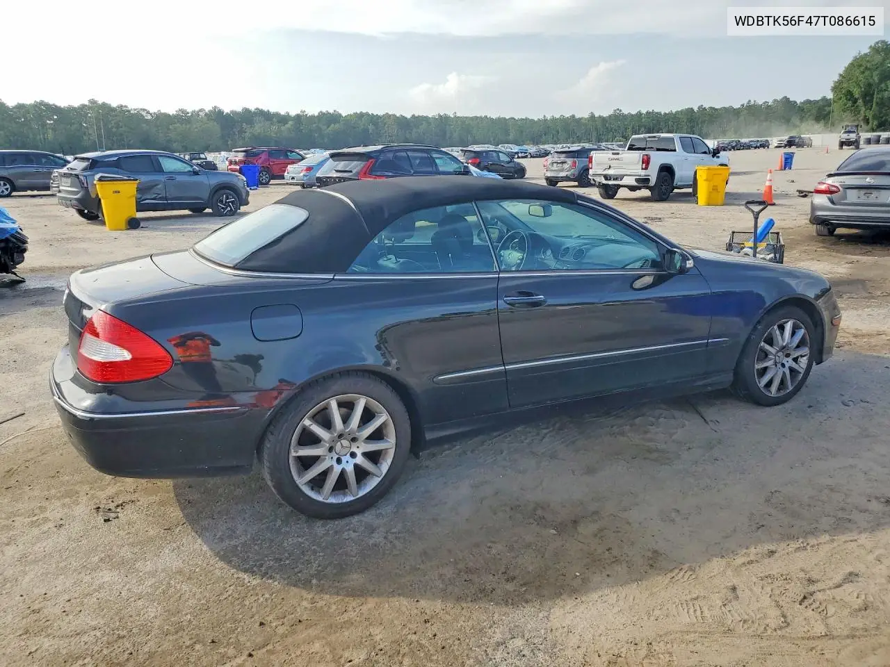 2007 Mercedes-Benz Clk 350 VIN: WDBTK56F47T086615 Lot: 61946576