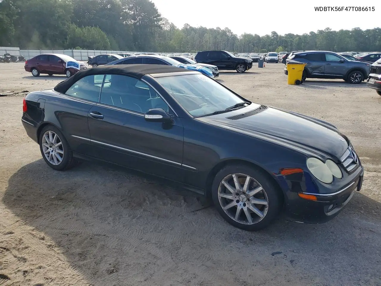 2007 Mercedes-Benz Clk 350 VIN: WDBTK56F47T086615 Lot: 61946576