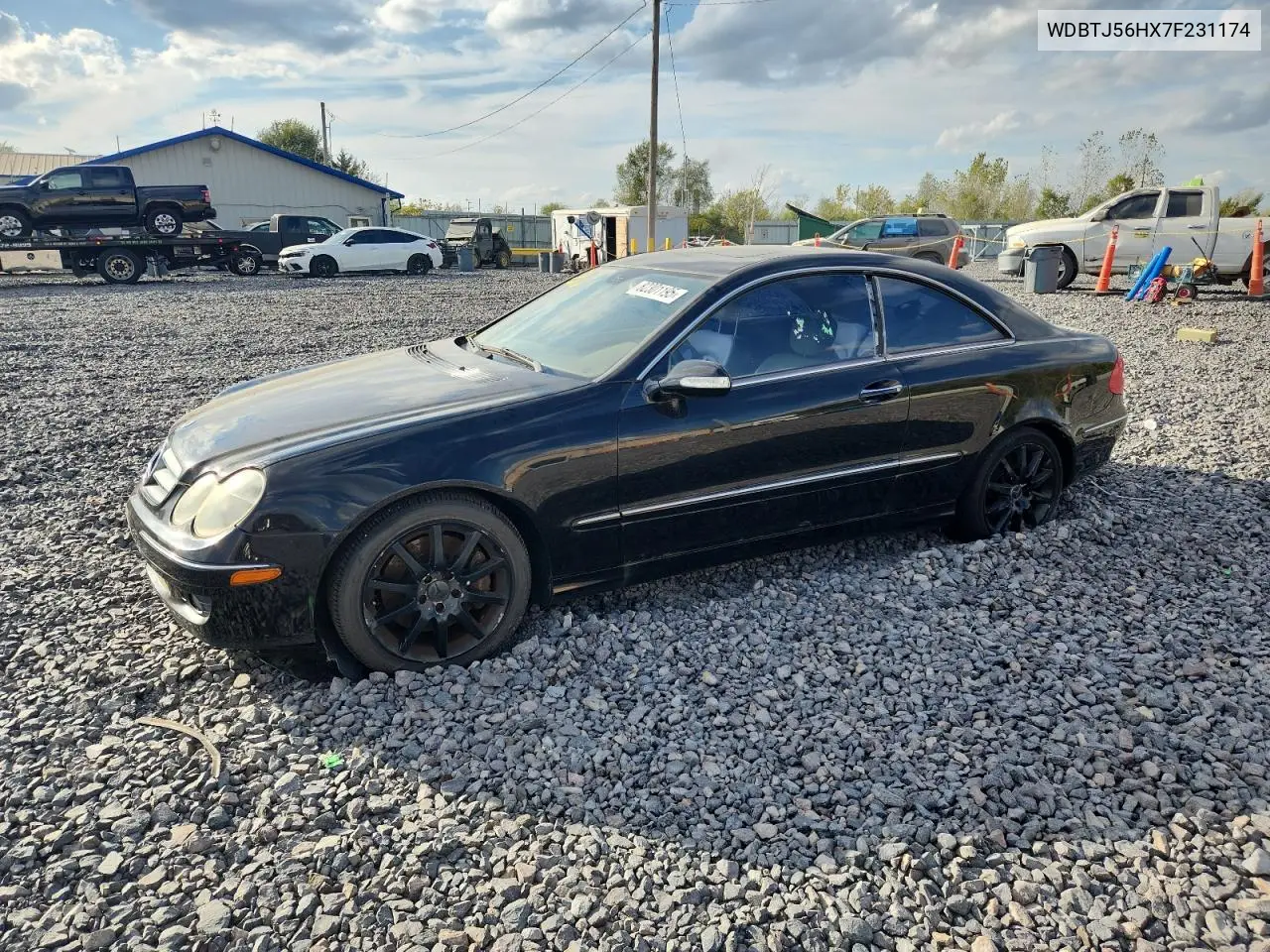 2007 Mercedes-Benz Clk 350 VIN: WDBTJ56HX7F231174 Lot: 82301195