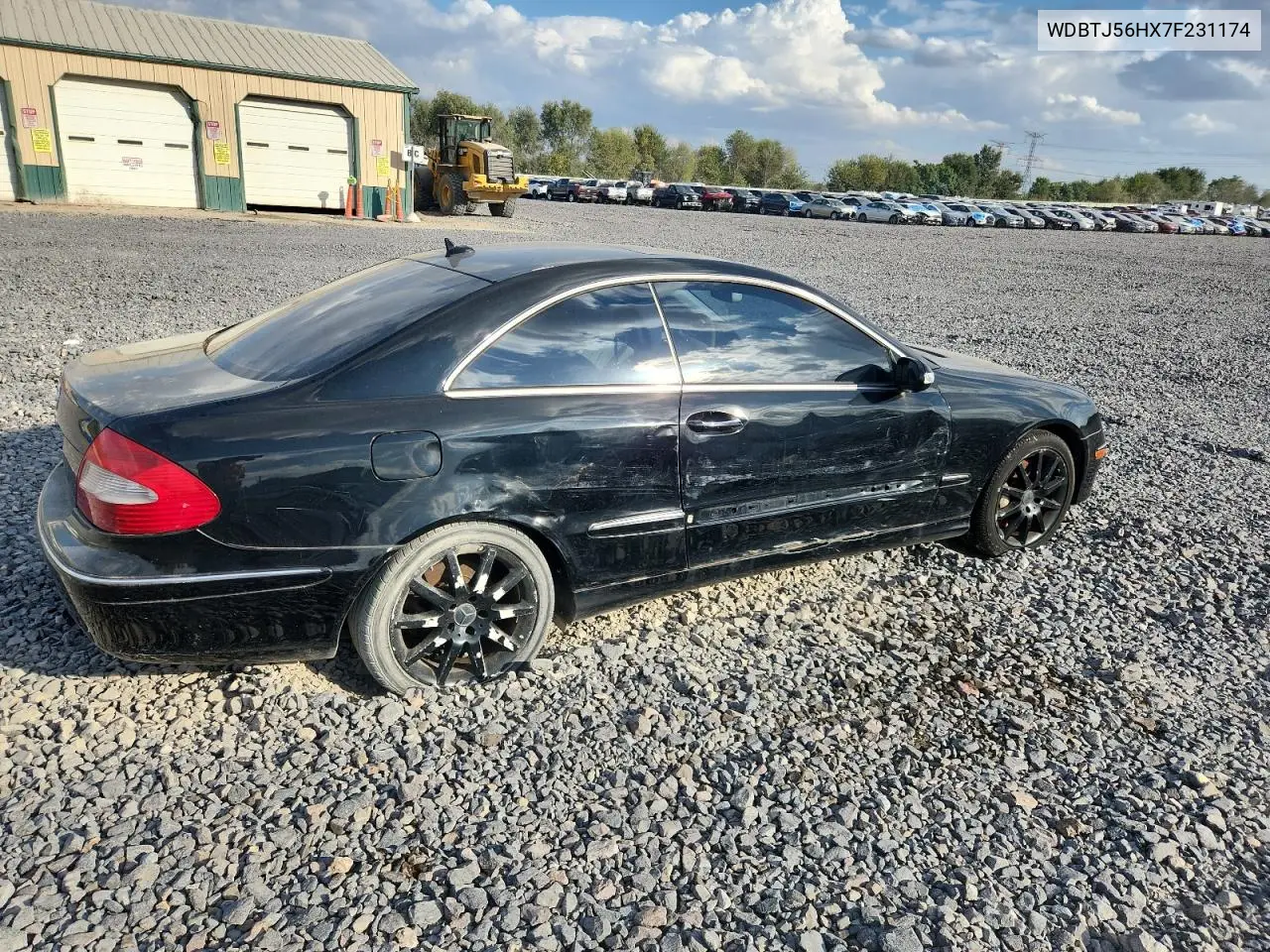 2007 Mercedes-Benz Clk 350 VIN: WDBTJ56HX7F231174 Lot: 82301195