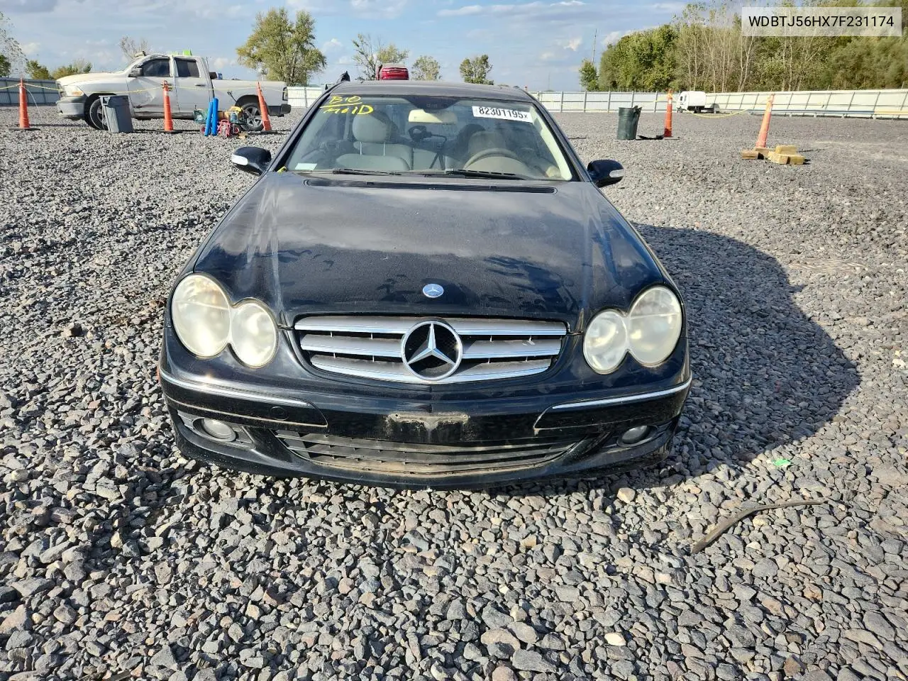 2007 Mercedes-Benz Clk 350 VIN: WDBTJ56HX7F231174 Lot: 82301195