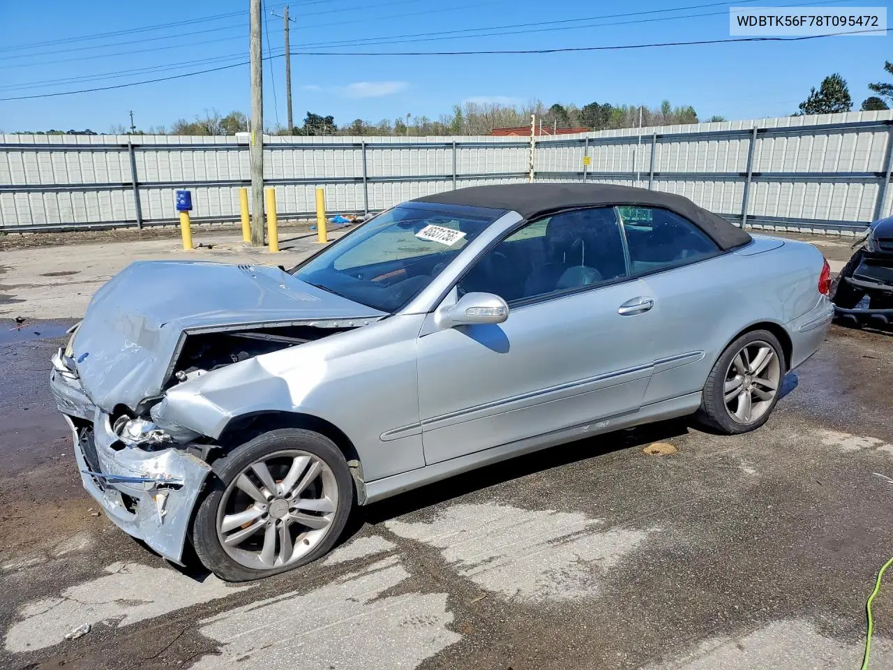2008 Mercedes-Benz Clk 350 VIN: WDBTK56F78T095472 Lot: 46531756