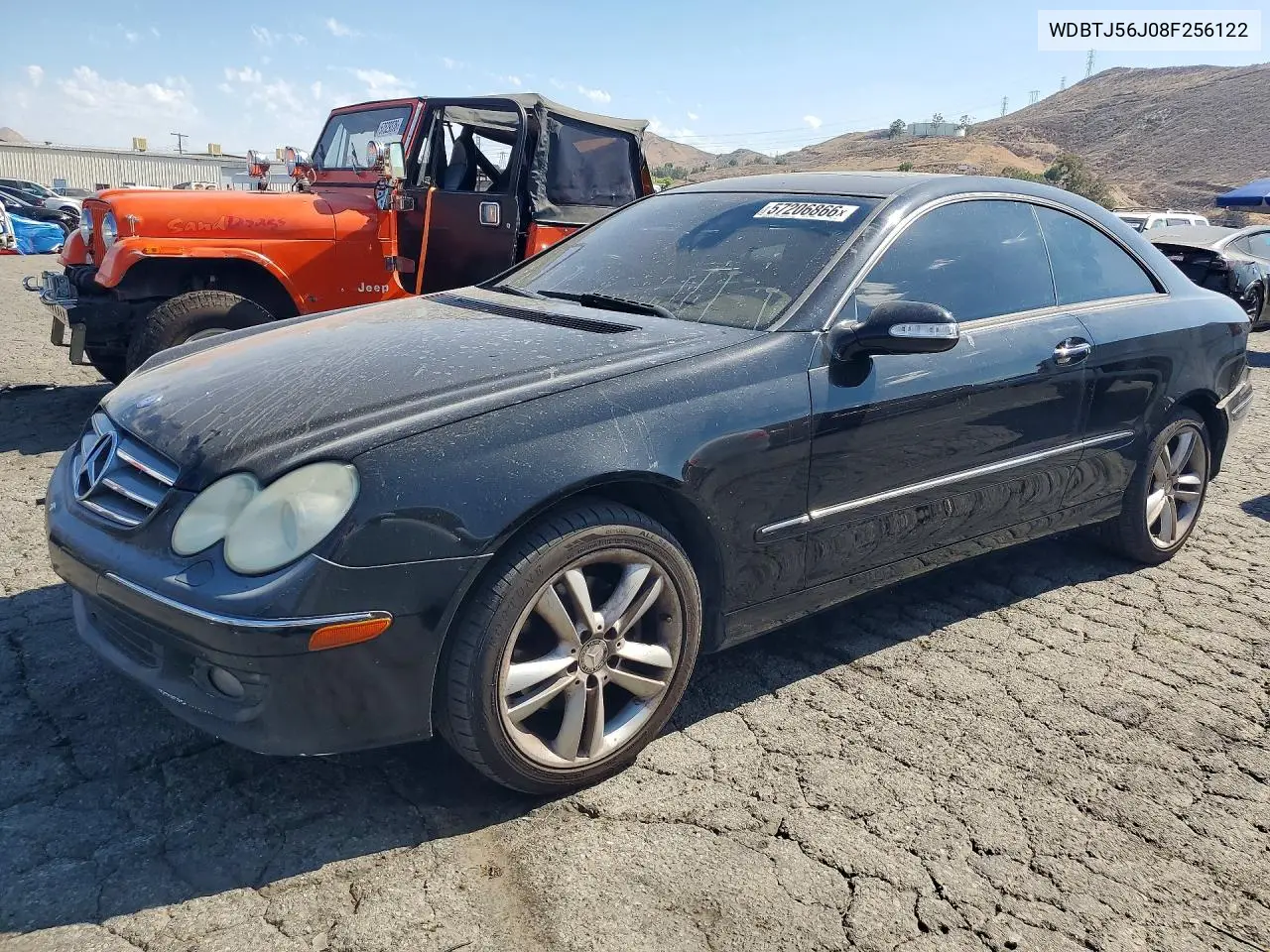 2008 Mercedes-Benz Clk 350 VIN: WDBTJ56J08F256122 Lot: 57206866