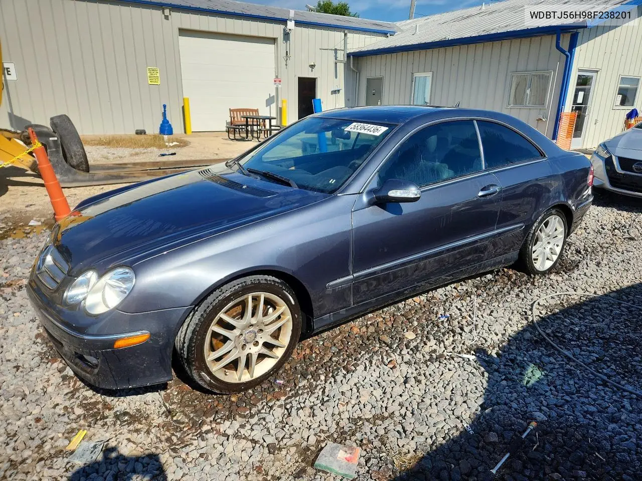 2008 Mercedes-Benz Clk 350 VIN: WDBTJ56H98F238201 Lot: 58364436