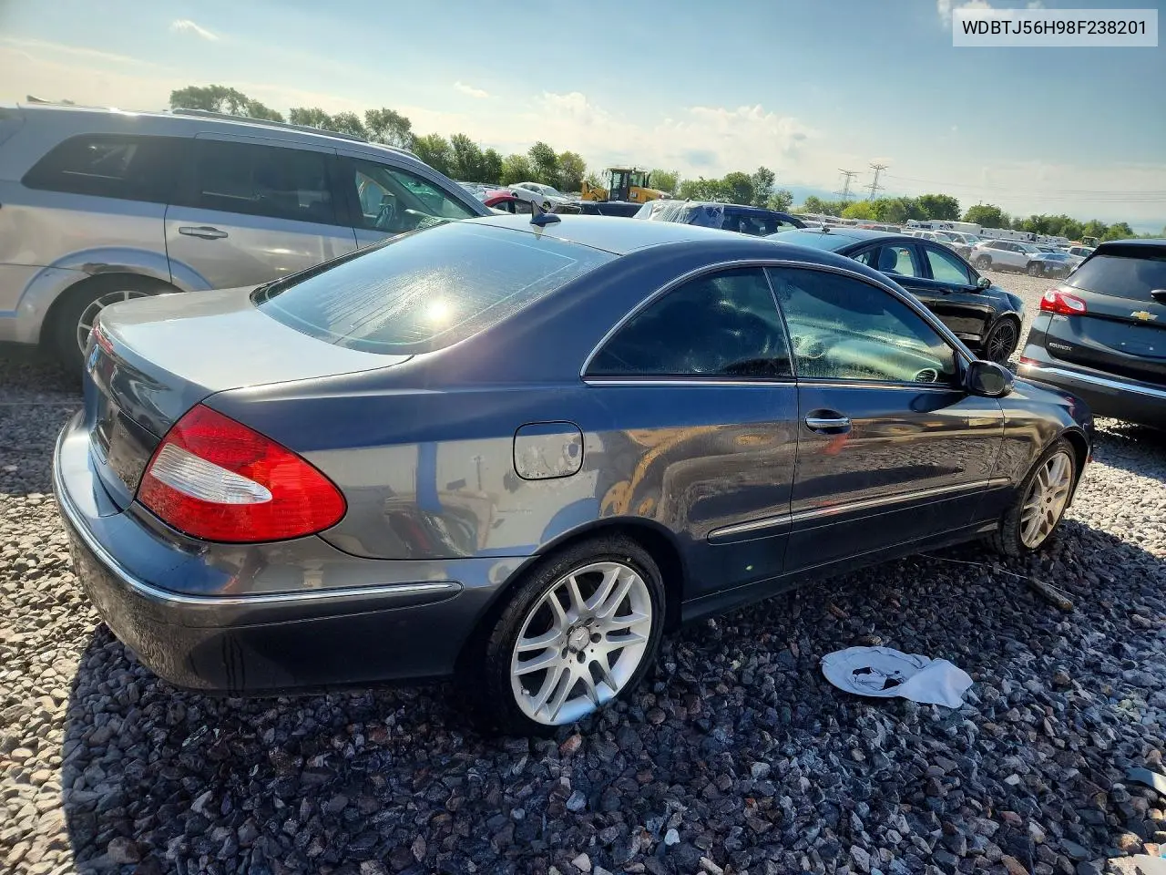 2008 Mercedes-Benz Clk 350 VIN: WDBTJ56H98F238201 Lot: 58364436