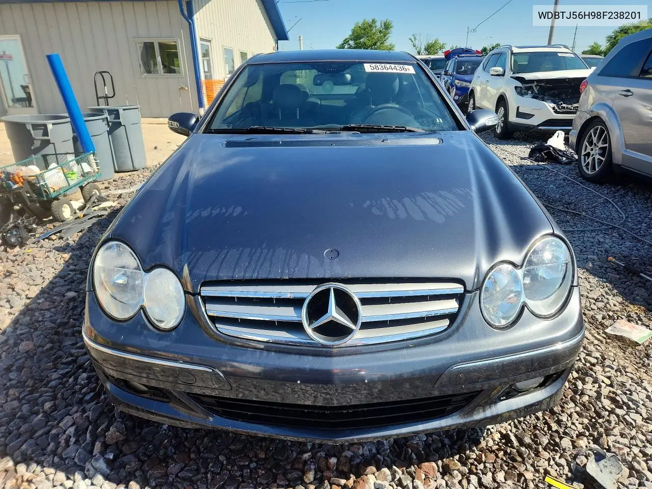 2008 Mercedes-Benz Clk 350 VIN: WDBTJ56H98F238201 Lot: 58364436
