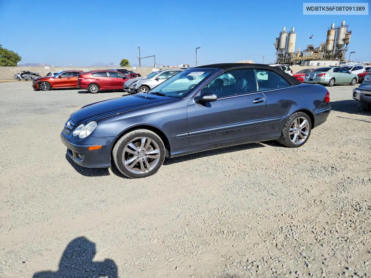 2008 Mercedes-Benz Clk 350 VIN: WDBTK56F08T091389 Lot: 58783426
