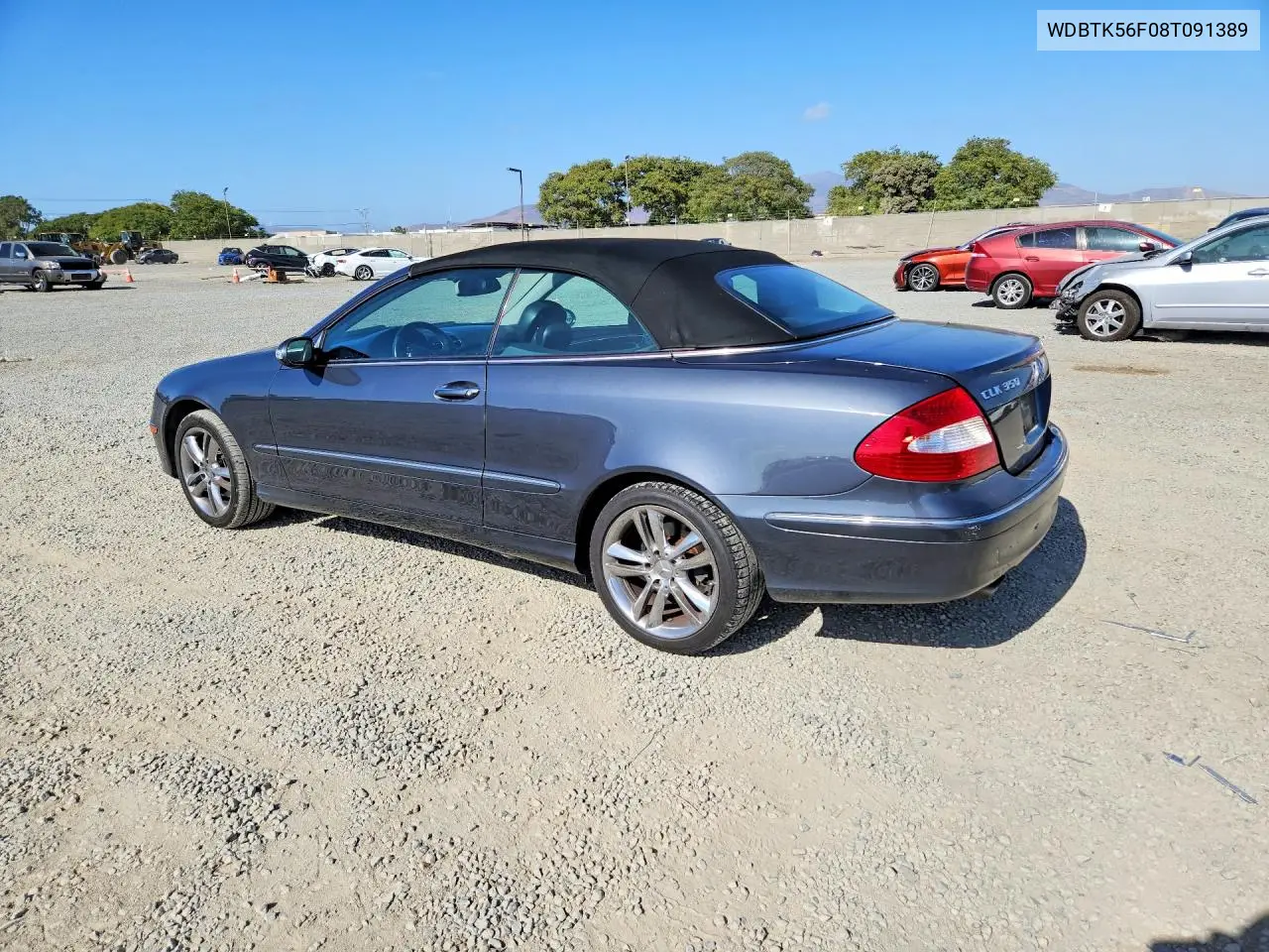 2008 Mercedes-Benz Clk 350 VIN: WDBTK56F08T091389 Lot: 58783426