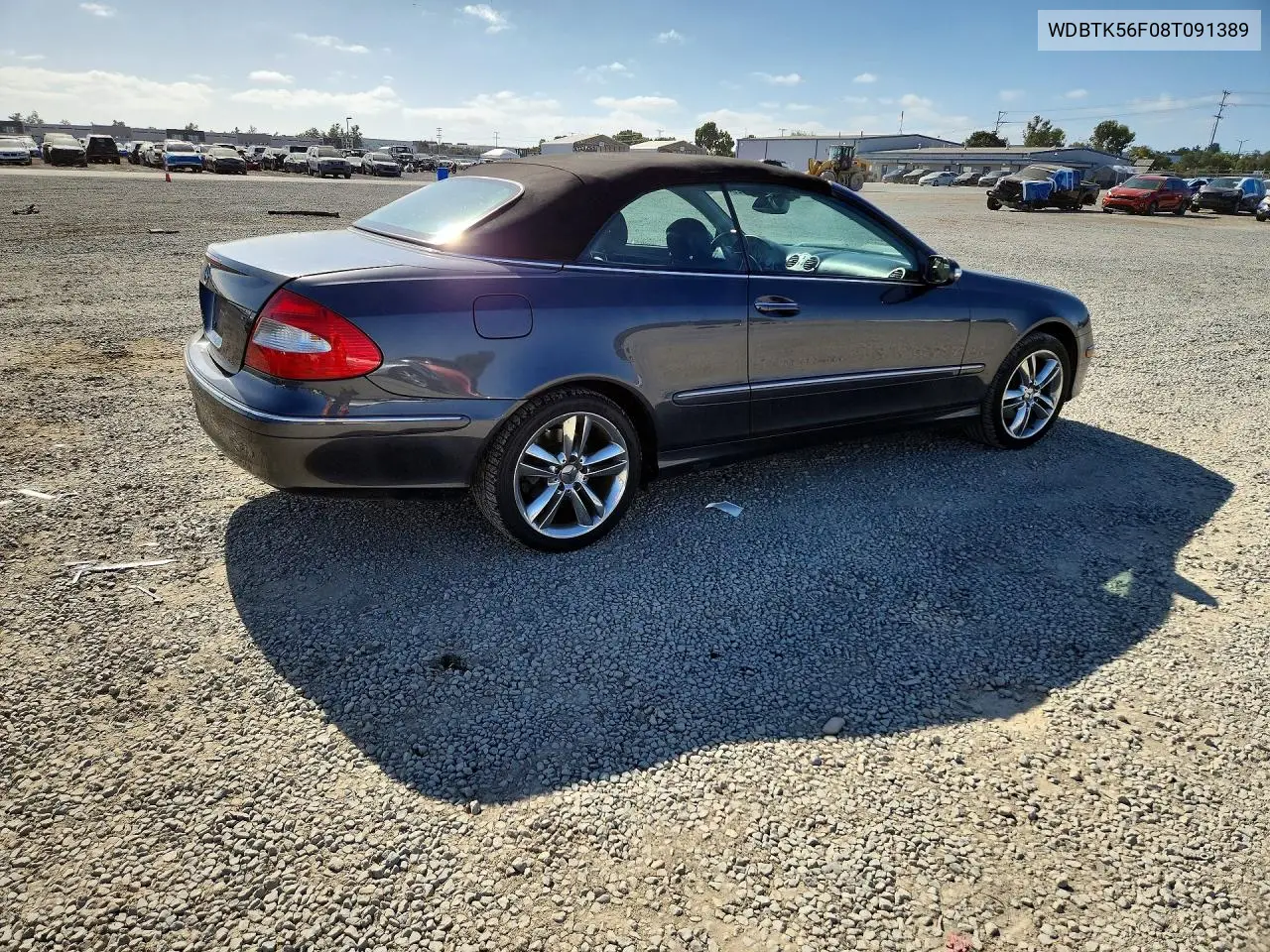 2008 Mercedes-Benz Clk 350 VIN: WDBTK56F08T091389 Lot: 58783426