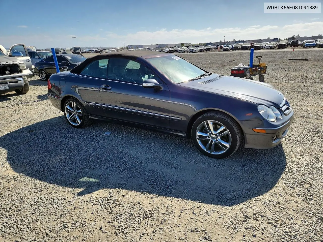 2008 Mercedes-Benz Clk 350 VIN: WDBTK56F08T091389 Lot: 58783426