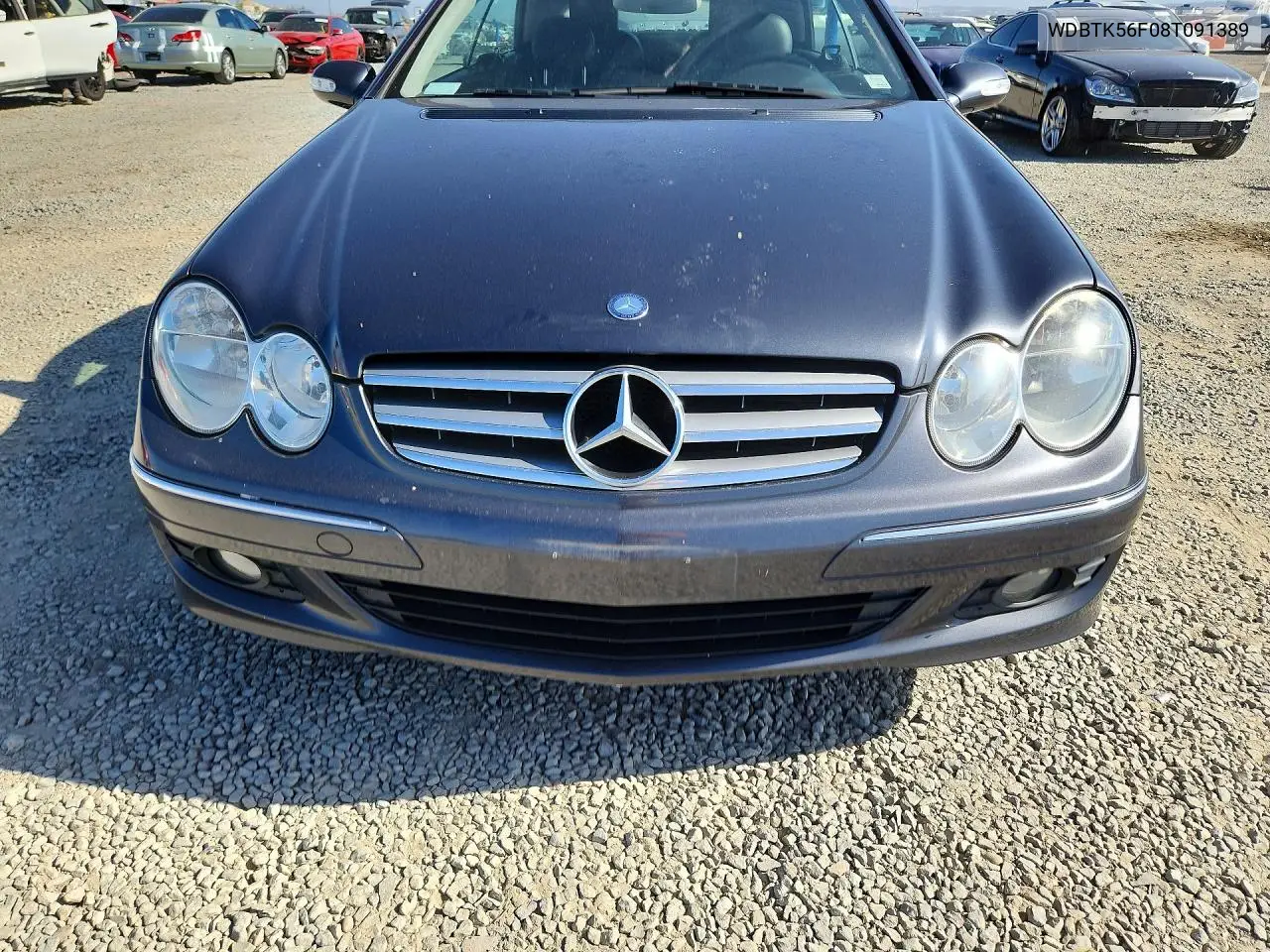 2008 Mercedes-Benz Clk 350 VIN: WDBTK56F08T091389 Lot: 58783426