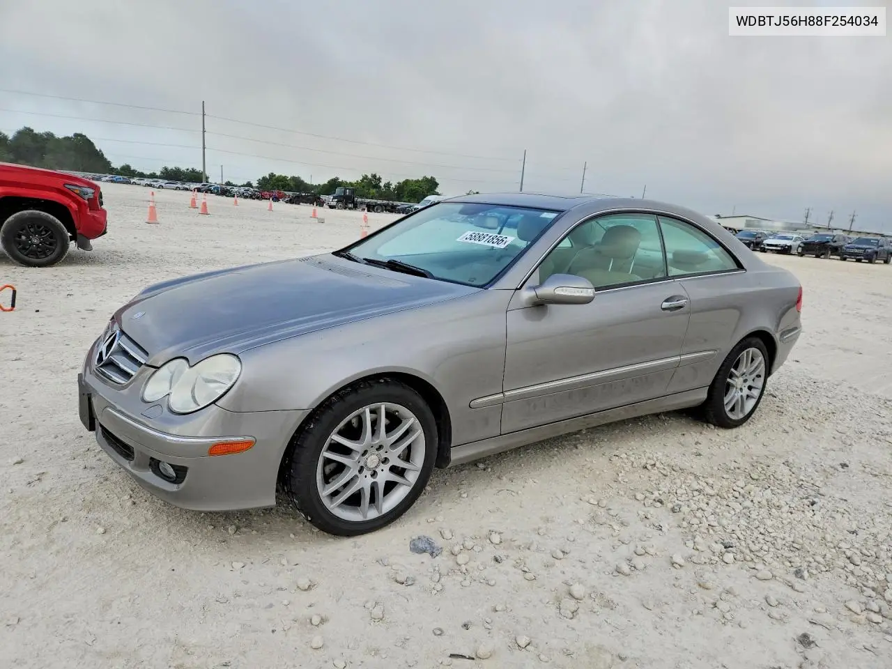 2008 Mercedes-Benz Clk 350 VIN: WDBTJ56H88F254034 Lot: 58881856