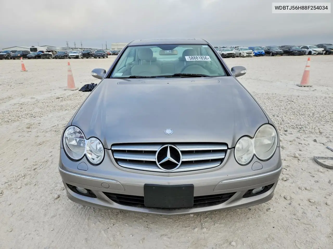 2008 Mercedes-Benz Clk 350 VIN: WDBTJ56H88F254034 Lot: 58881856