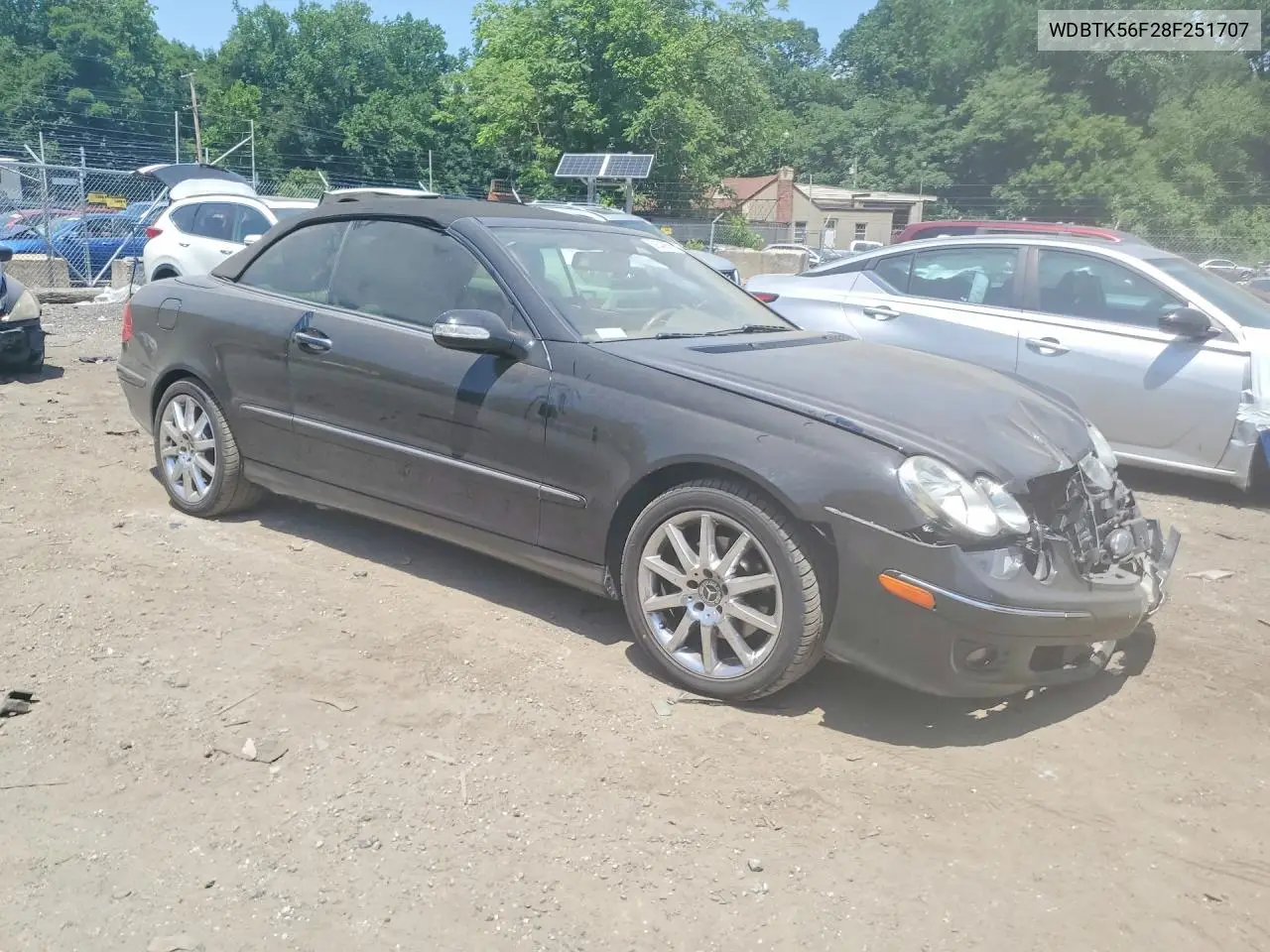 2008 Mercedes-Benz Clk 350 VIN: WDBTK56F28F251707 Lot: 59348656