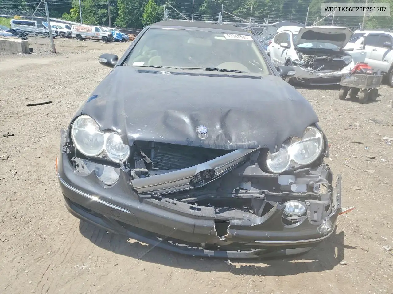 2008 Mercedes-Benz Clk 350 VIN: WDBTK56F28F251707 Lot: 59348656