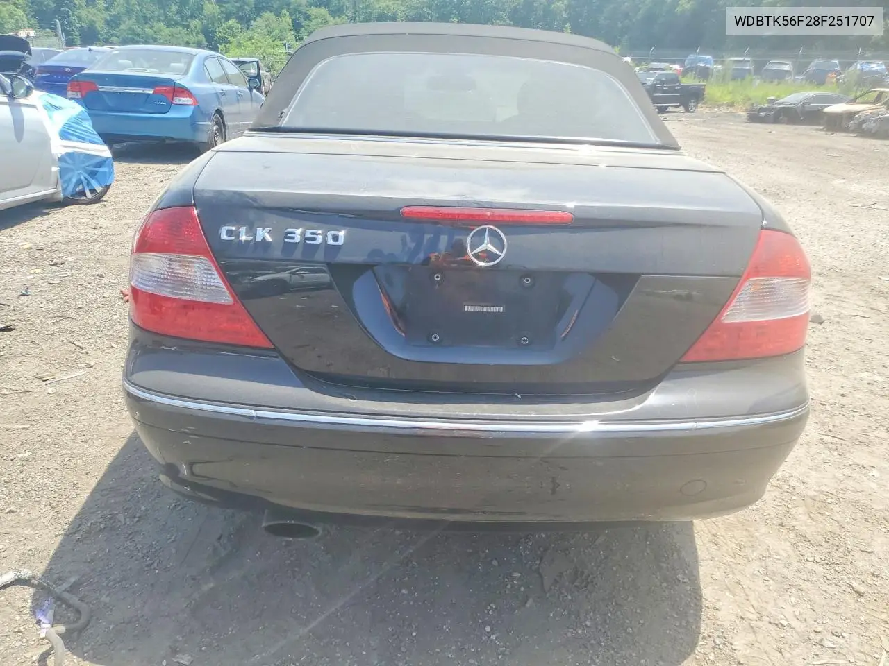 2008 Mercedes-Benz Clk 350 VIN: WDBTK56F28F251707 Lot: 59348656