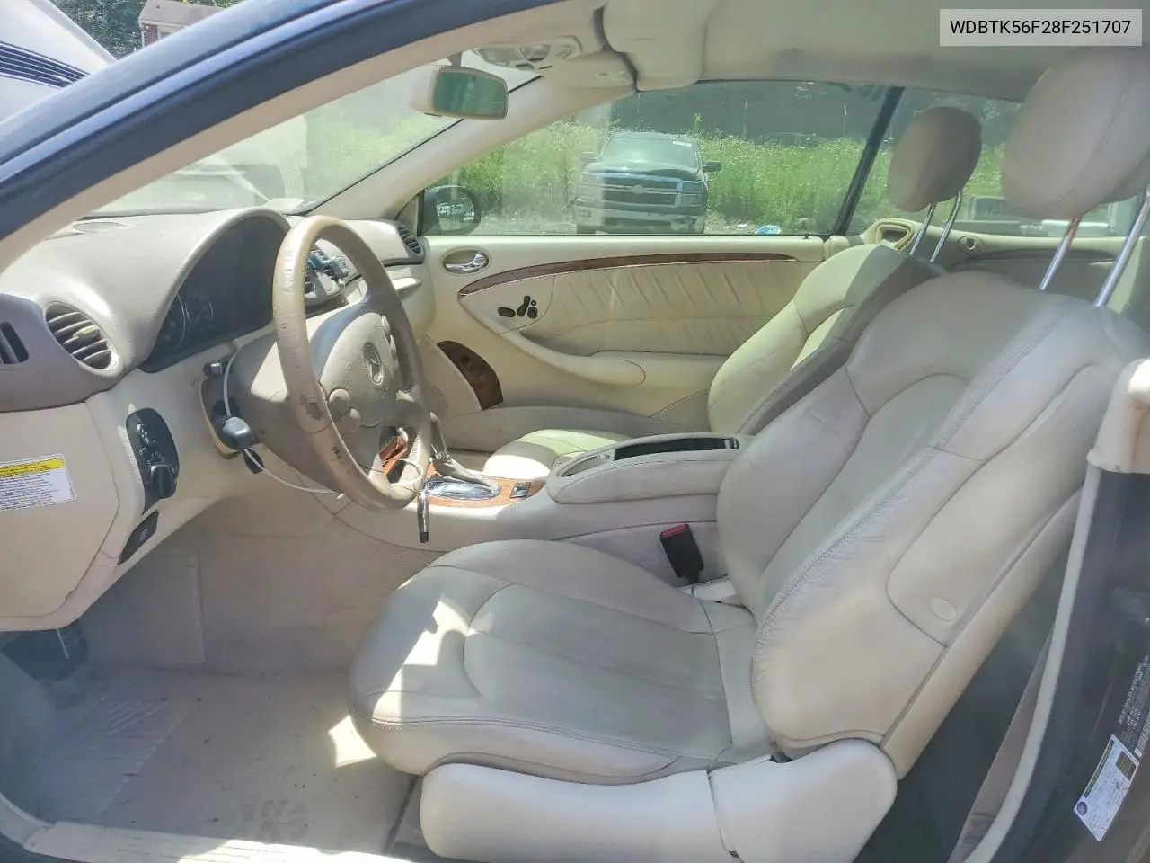 2008 Mercedes-Benz Clk 350 VIN: WDBTK56F28F251707 Lot: 59348656