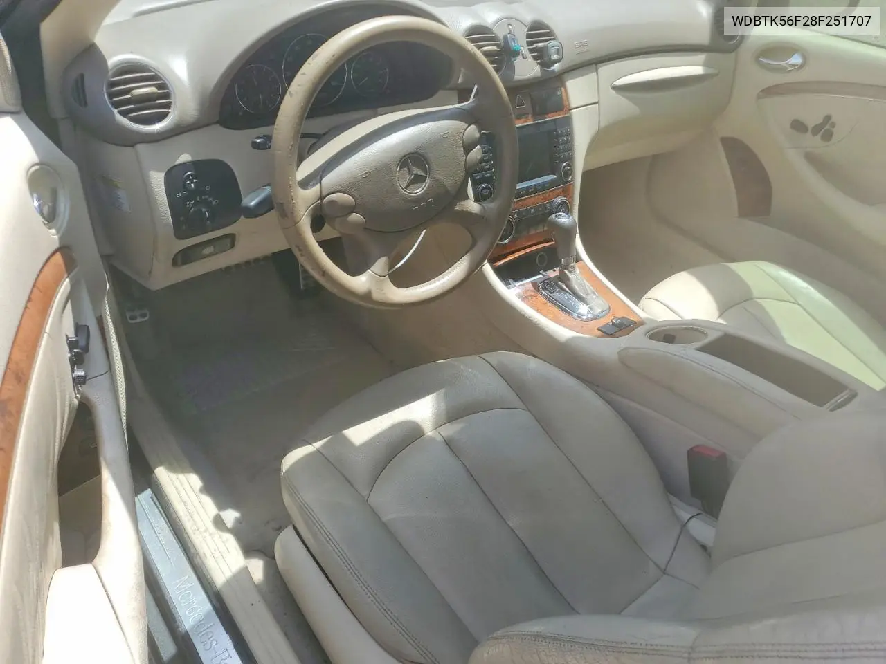 2008 Mercedes-Benz Clk 350 VIN: WDBTK56F28F251707 Lot: 59348656