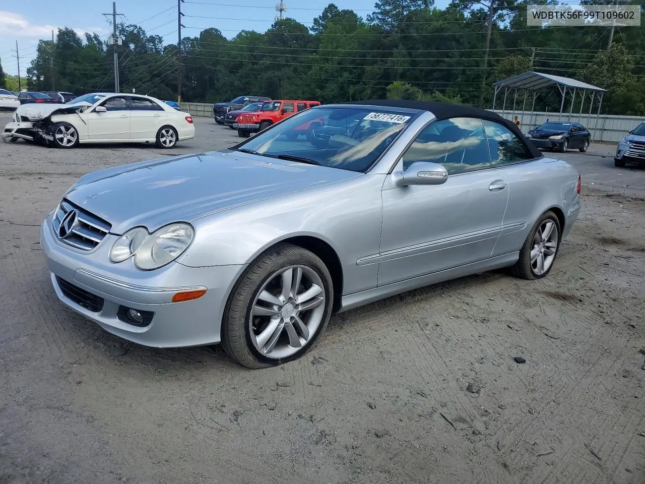 2009 Mercedes-Benz Clk 350 VIN: WDBTK56F99T109602 Lot: 56771416