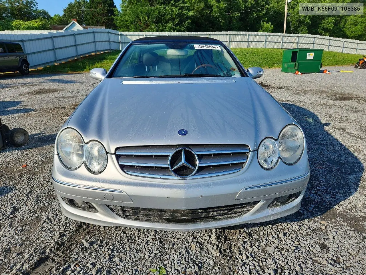 2009 Mercedes-Benz Clk 350 VIN: WDBTK56F09T108385 Lot: 56946586