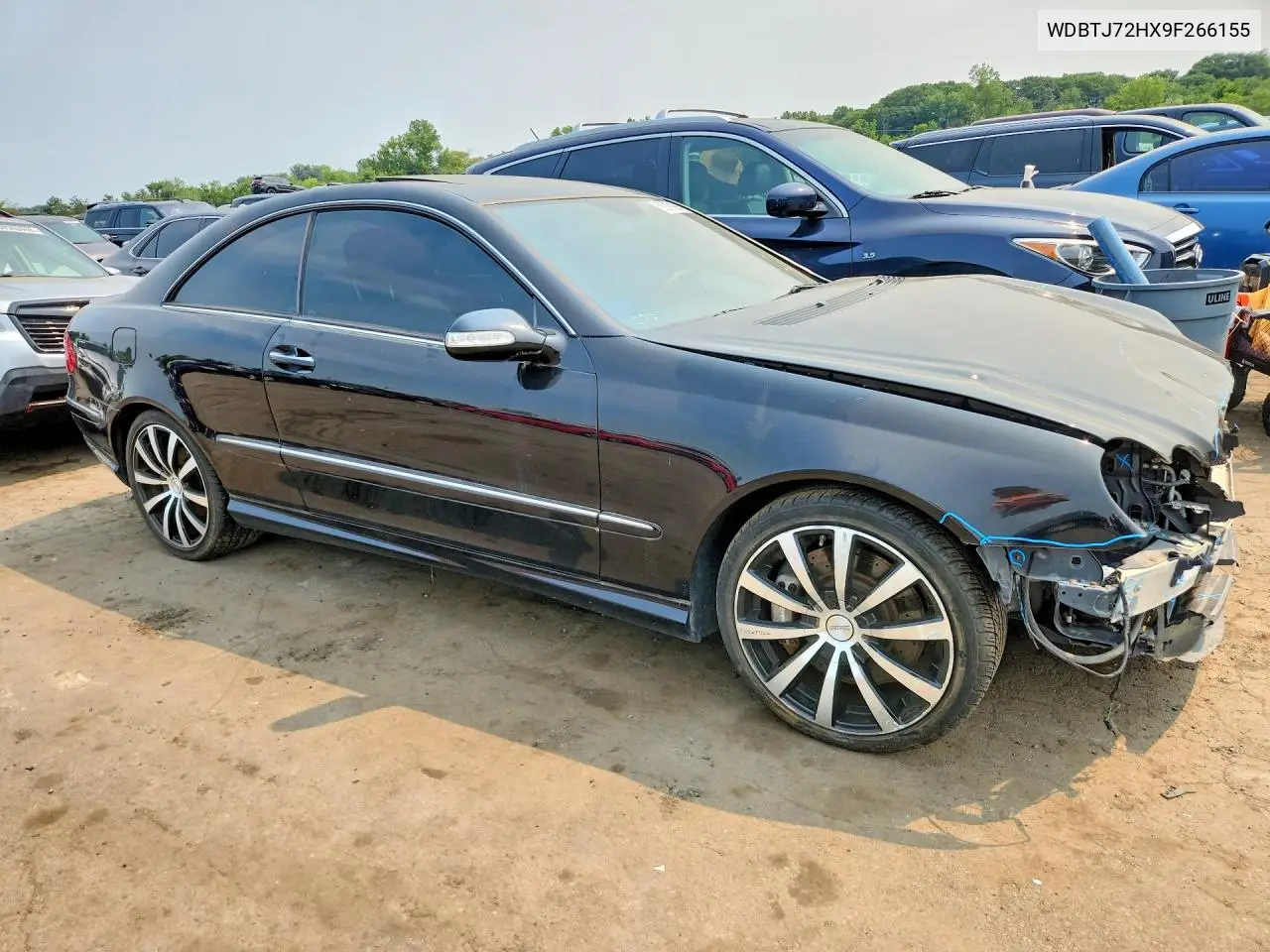 2009 Mercedes-Benz Clk 550 VIN: WDBTJ72HX9F266155 Lot: 58219196