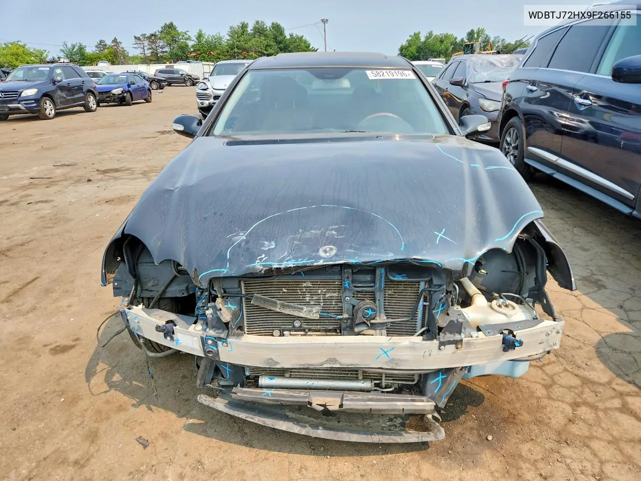 2009 Mercedes-Benz Clk 550 VIN: WDBTJ72HX9F266155 Lot: 58219196