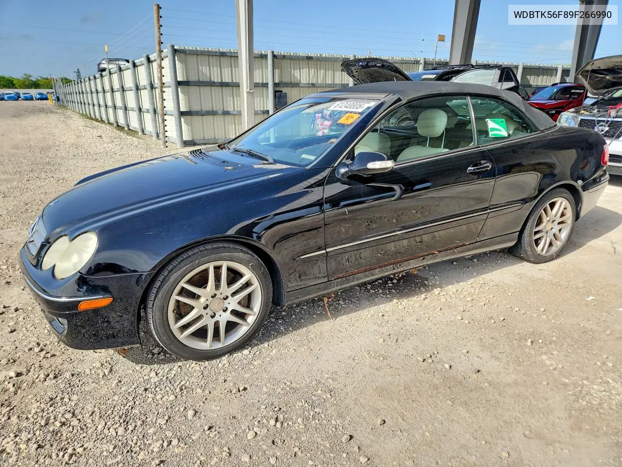 2009 Mercedes-Benz Clk 350 VIN: WDBTK56F89F266990 Lot: 61240806