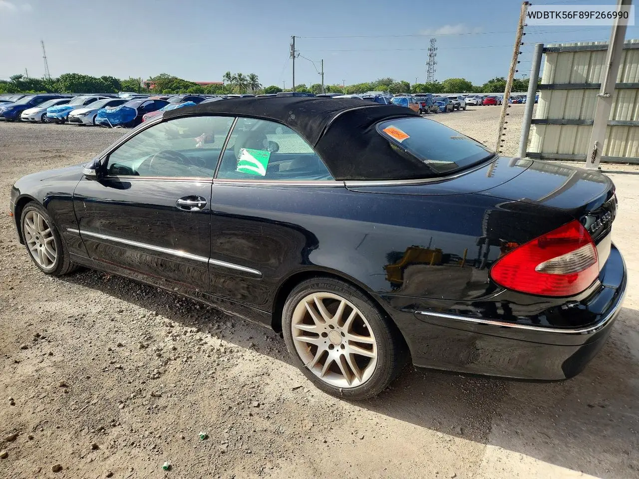 2009 Mercedes-Benz Clk 350 VIN: WDBTK56F89F266990 Lot: 61240806