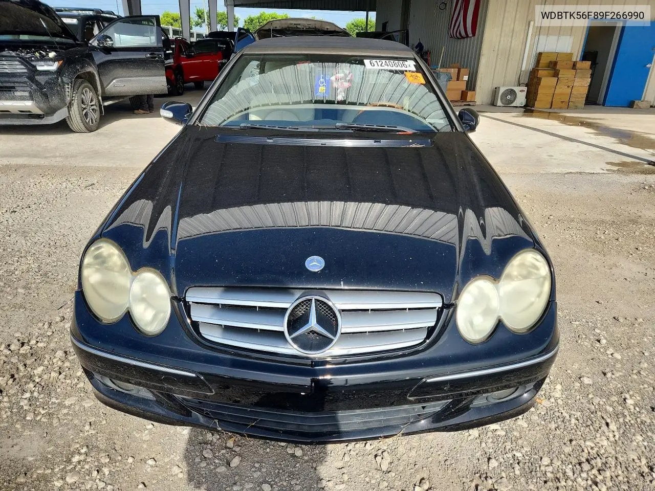 2009 Mercedes-Benz Clk 350 VIN: WDBTK56F89F266990 Lot: 61240806