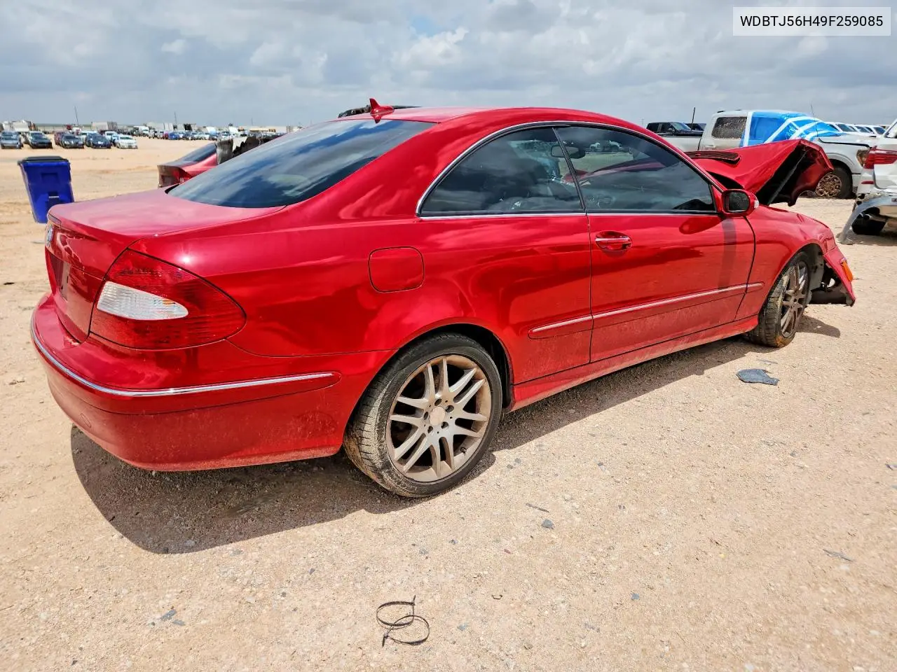 2009 Mercedes-Benz Clk 350 VIN: WDBTJ56H49F259085 Lot: 61587906