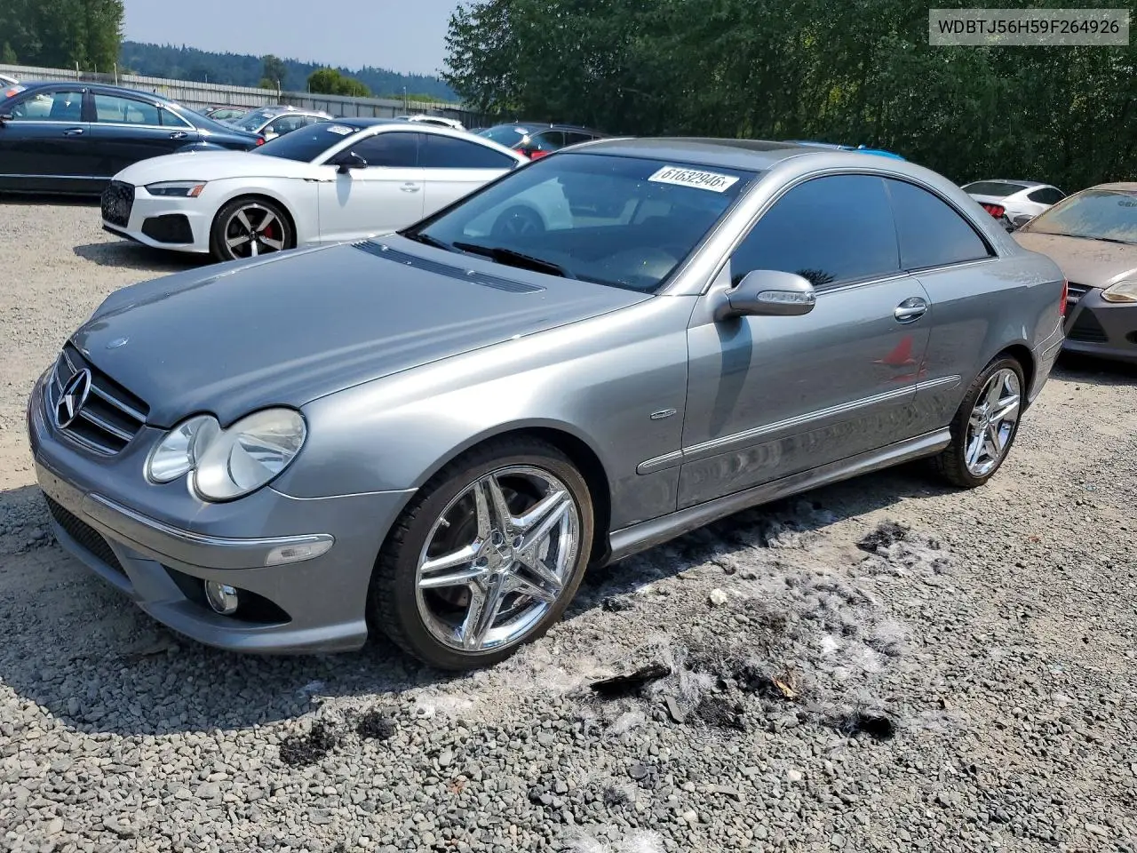 2009 Mercedes-Benz Clk 350 VIN: WDBTJ56H59F264926 Lot: 61632946