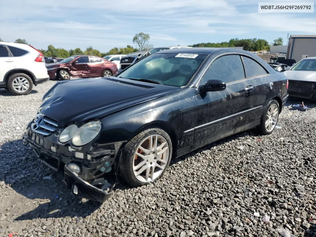 2009 Mercedes-Benz Clk 350 VIN: WDBTJ56H29F269792 Lot: 70140045