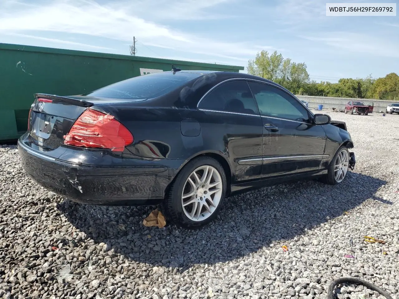 2009 Mercedes-Benz Clk 350 VIN: WDBTJ56H29F269792 Lot: 70140045