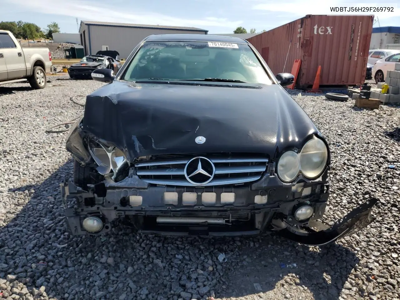 2009 Mercedes-Benz Clk 350 VIN: WDBTJ56H29F269792 Lot: 70140045