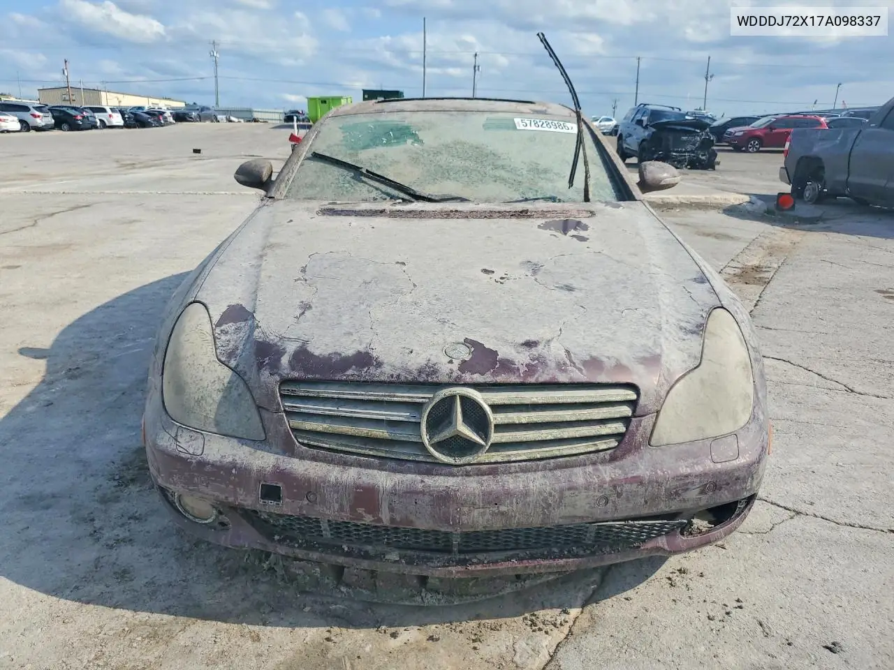 2007 Mercedes-Benz Cls 550 VIN: WDDDJ72X17A098337 Lot: 59956396