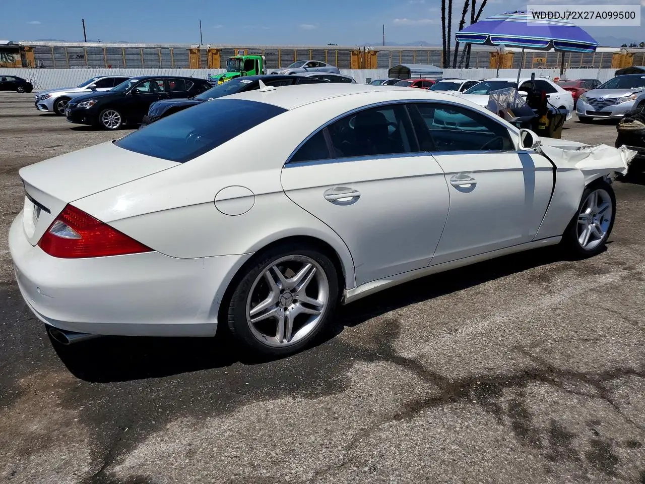 2007 Mercedes-Benz Cls 550 VIN: WDDDJ72X27A099500 Lot: 61430596