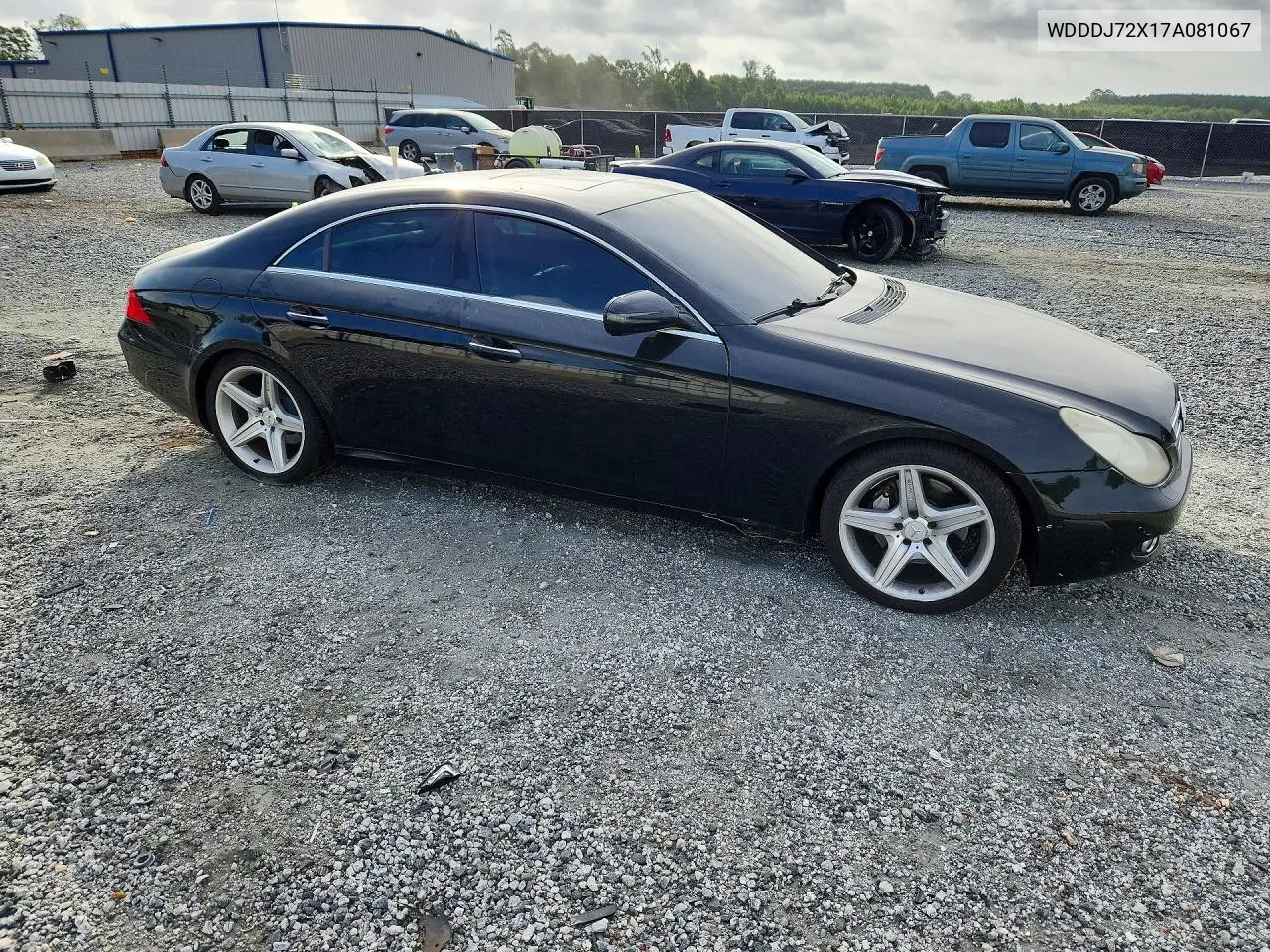 2007 Mercedes-Benz Cls 550 VIN: WDDDJ72X17A081067 Lot: 61963246