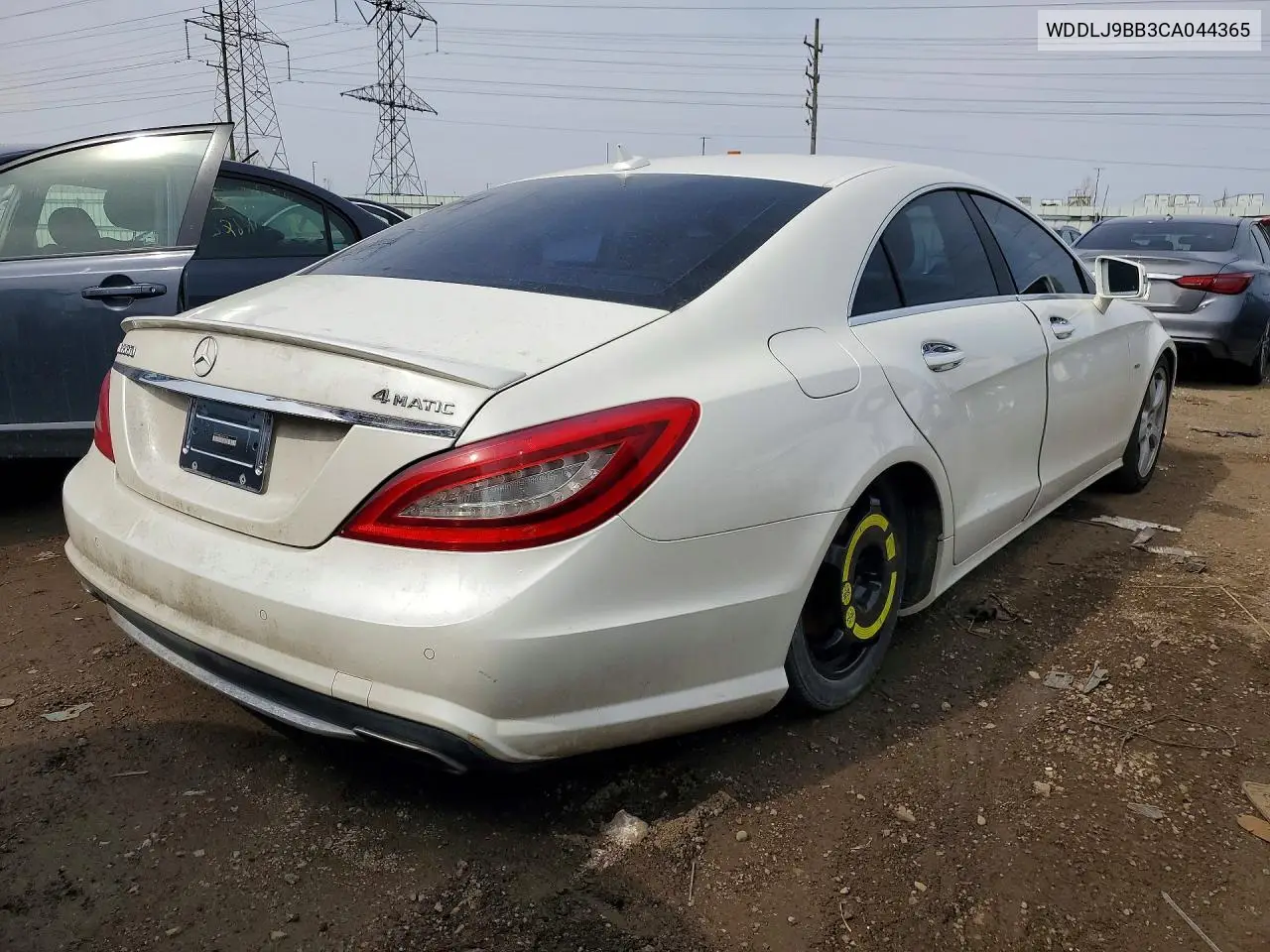 2012 Mercedes-Benz Cls 550 4Matic VIN: WDDLJ9BB3CA044365 Lot: 48938466