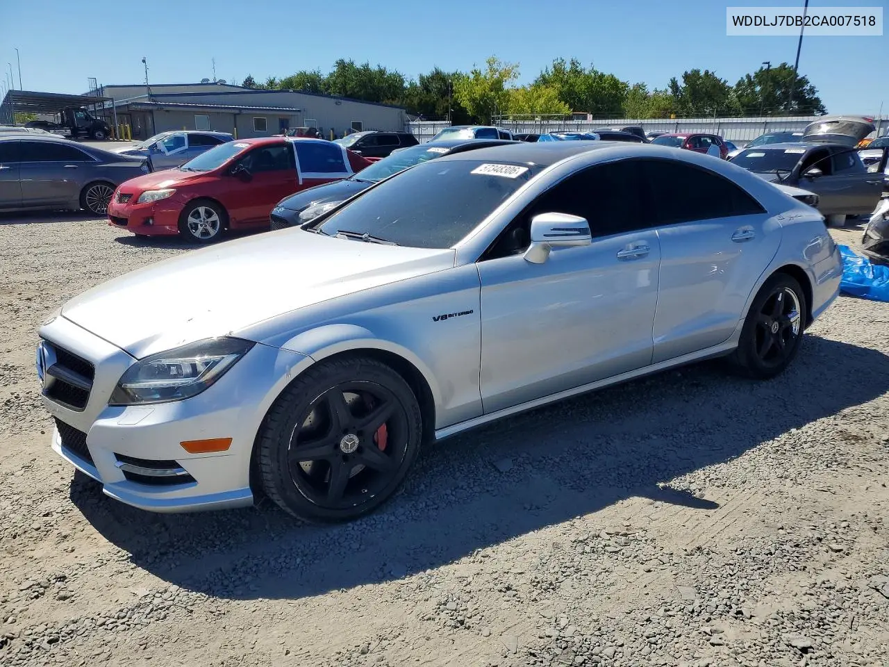 2012 Mercedes-Benz Cls 550 VIN: WDDLJ7DB2CA007518 Lot: 57348306