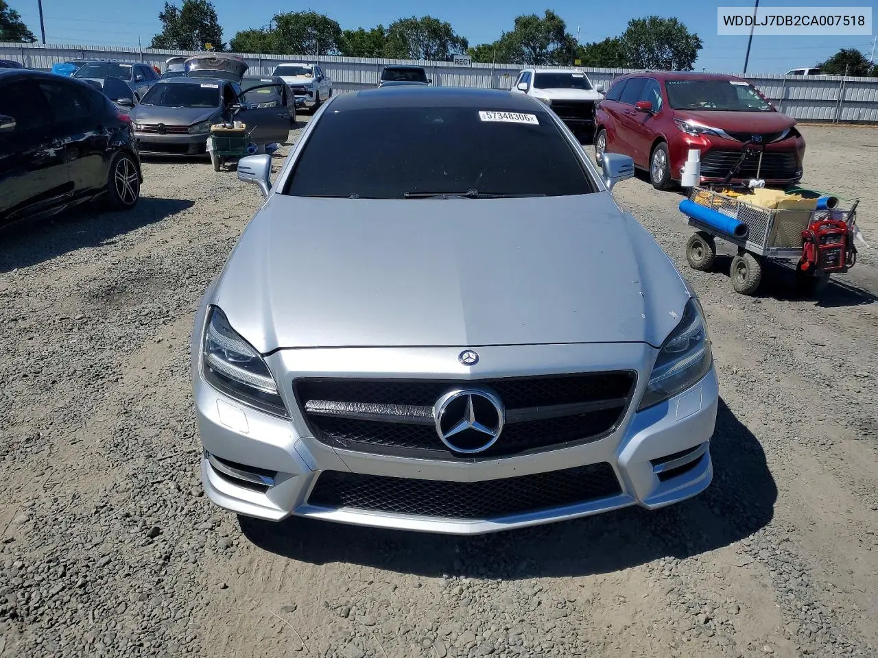2012 Mercedes-Benz Cls 550 VIN: WDDLJ7DB2CA007518 Lot: 57348306