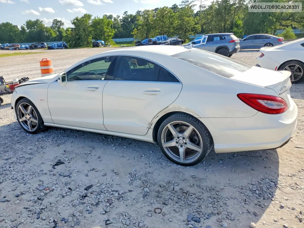 2012 Mercedes-Benz Cls 550 VIN: WDDLJ7DB3CA028331 Lot: 59287656