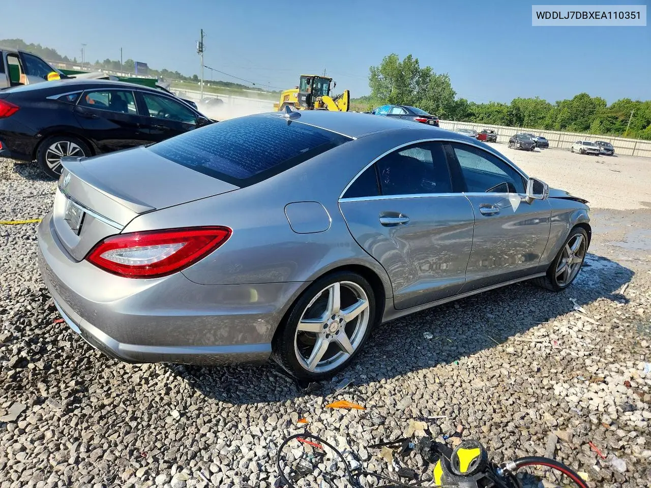 2014 Mercedes-Benz Cls 550 VIN: WDDLJ7DBXEA110351 Lot: 59088166