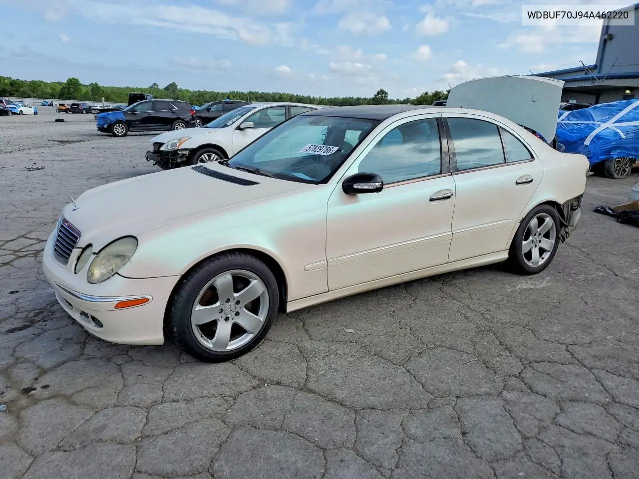 2004 Mercedes-Benz E 500 VIN: WDBUF70J94A462220 Lot: 57829786