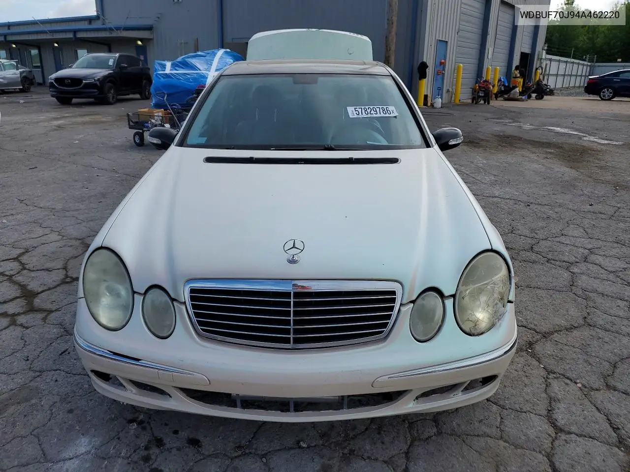 2004 Mercedes-Benz E 500 VIN: WDBUF70J94A462220 Lot: 57829786